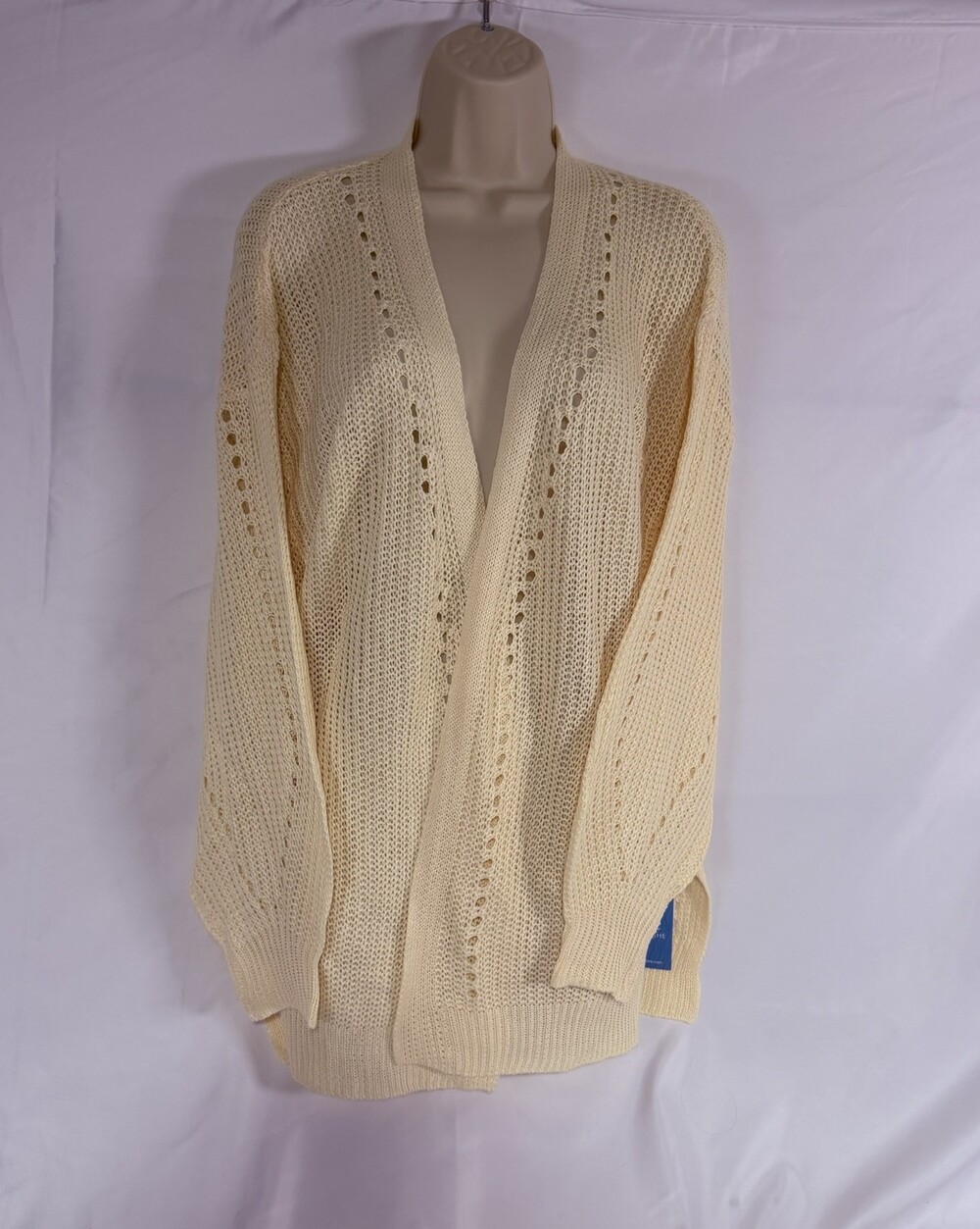 Cupshe Womens One Size Cream Crochet Knit Swim Cover Up Beach Pool Cottagecore